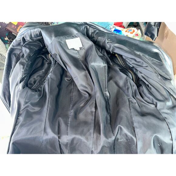 VINTAGE VAKKO LEATHER CONVERTIBLE MOTO BIKER JACKET TO VEST-ZIP OFF SLEEVES M - Picture 14 of 16